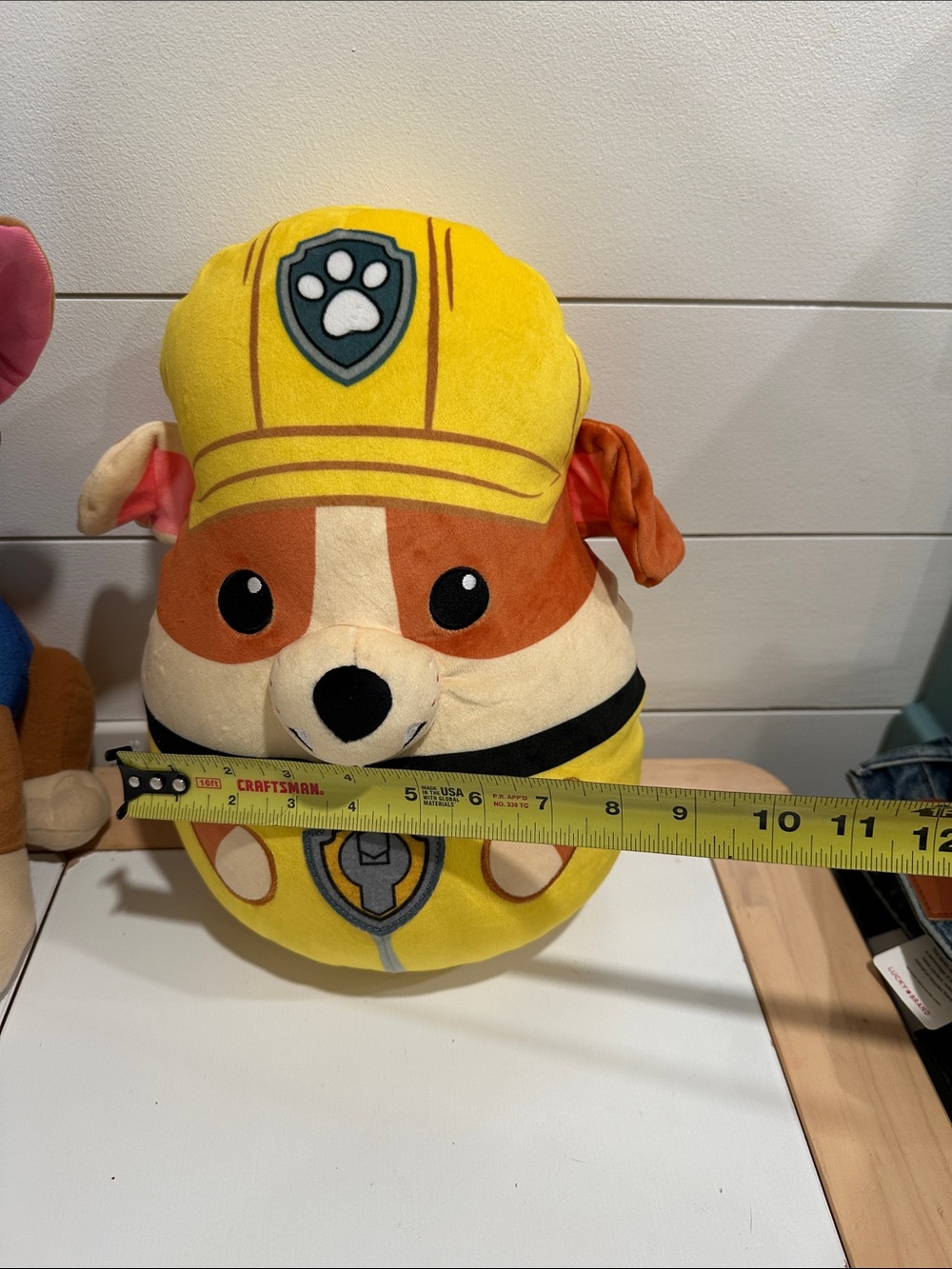 Paw Patrol Plush Chase & Rubble Set - Blue, Yellow, Brown - Picture 7 of 10
